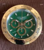 Daytona Rolex Replica Wall Clock For Sale - Green Dial Gold Case